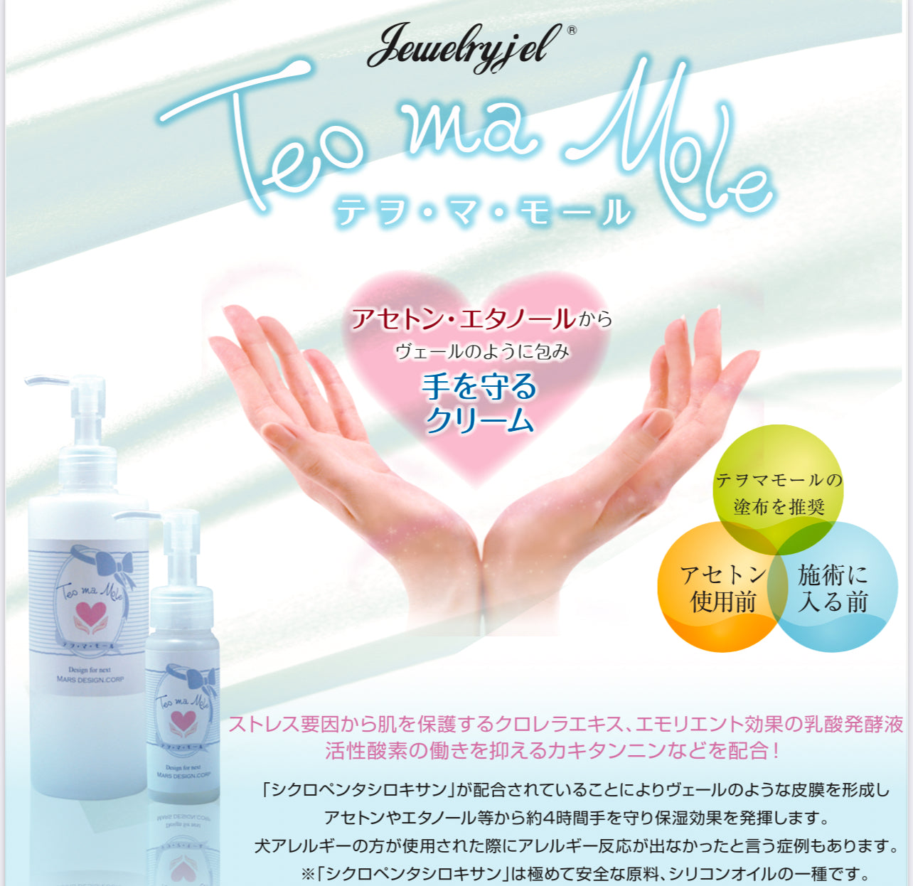 手を守る強い味方テヲ・マ・モール(300ml)